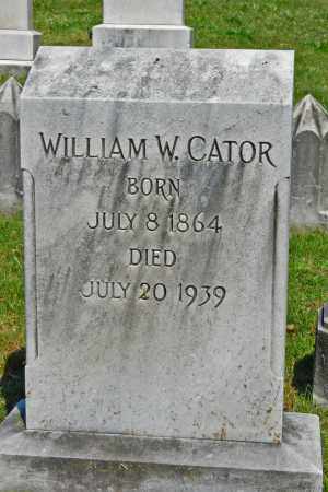 CATOR, WILLIAM W. - Baltimore City County, Maryland | WILLIAM W. CATOR - Maryland Gravestone Photos