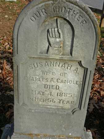 CANOLES, SUSANNAH A - Baltimore County, Maryland | SUSANNAH A CANOLES - Maryland Gravestone Photos
