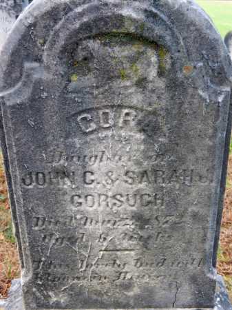 GORSUCH, CORA - Baltimore County, Maryland | CORA GORSUCH - Maryland Gravestone Photos