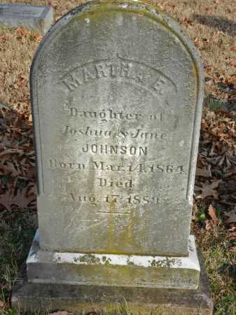 JOHNSON, MARTHA E - Baltimore County, Maryland | MARTHA E JOHNSON - Maryland Gravestone Photos
