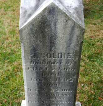 KING, J. GOLDIE - Baltimore County, Maryland | J. GOLDIE KING - Maryland Gravestone Photos