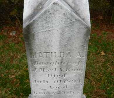 KING, MATILDA A. - Baltimore County, Maryland | MATILDA A. KING - Maryland Gravestone Photos