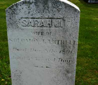 GARTRELL, SARAH J. - Carroll County, Maryland | SARAH J. GARTRELL - Maryland Gravestone Photos