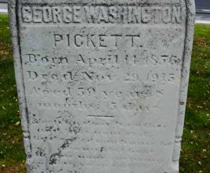 PICKETT, GEORGE WASHINGTON - Carroll County, Maryland | GEORGE WASHINGTON PICKETT - Maryland Gravestone Photos