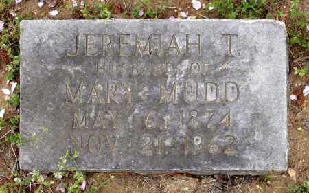 MUDD, JEREMIAH T. - Charles County, Maryland | JEREMIAH T. MUDD - Maryland Gravestone Photos