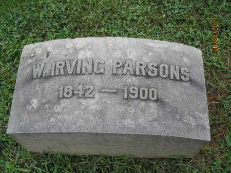 PARSONS, W. IRVING - Frederick County, Maryland | W. IRVING PARSONS - Maryland Gravestone Photos