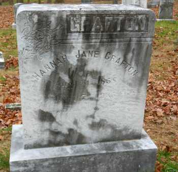 GRAFTON, HANNAH JANE - Harford County, Maryland | HANNAH JANE GRAFTON - Maryland Gravestone Photos