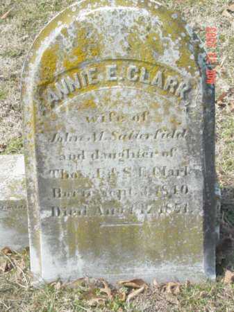 CLARK, ANNIE E. - Talbot County, Maryland | ANNIE E. CLARK - Maryland Gravestone Photos